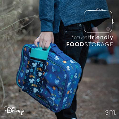 Simple Modern Disney Kids Lunch Box for Toddler | Reusable Insulated Bag for Girls, Boys Meal Containers for School | Hadley Collection | Minnie Mouse Rainbow