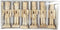 Sizet Unfinished Wood Nutcracker Ornaments Unpainted Mini Wooden Figurines, Set of 6