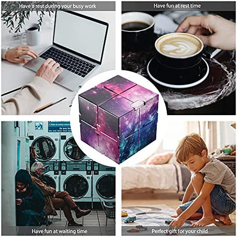 ss shovan Infinity Cube Fidget Toy, Hand Killing Time Transform Cubes Magic Cubes for Stress, Anxiety Relief and Kill Time, Relaxing Hand-Held Fidget Toy