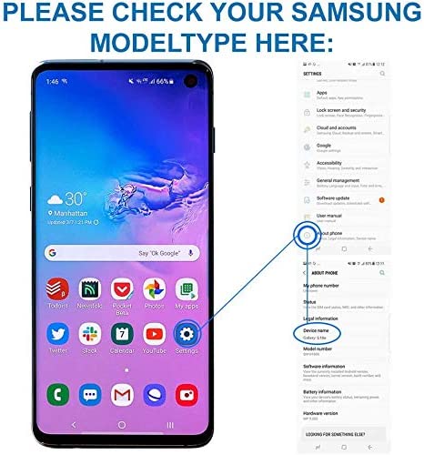 2 Pack OEM Original Back Rear Camera Glass Lens Replacement for Samsung Galaxy S10E G970 with Adhesive and Repair Toolkit Black(All Carriers)