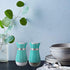 Salt and Pepper Shakers Set, Glass Salt & Pepper Dispense for Sea Salt, Black Pepper, Spices-Stylish Pioneer Dining Cooking BBQ Kitchen Gift for Women Mom Family - Mint Green