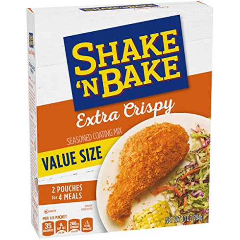 Shake 'N Bake Extra Crispy Seasoned Coating Mix Value Size, 2 ct Packets
