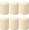 Stonebriar 35 Hour Long Burning Unscented Pillar Candles, 3x4, Ivory