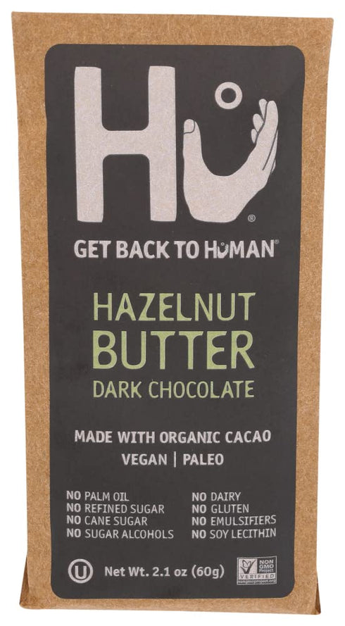 Hu Kitchen, Bar Chocolate Hazelnut Praline, 2.1 Ounce