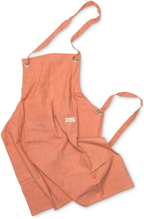 Full Circle Kind Collection Plant-Dyed Organic Cotton, Apron, Pomegranate