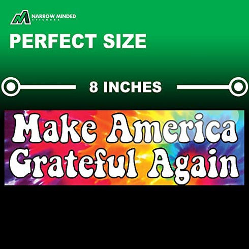 Grateful Dead Stickers, Make America Grateful Again Bumper Stickers, Greatful Dead Stickers and Decals, Grateful Dead Car Decal, Grateful Dead Bumper Sticker, (Two Pack) Grateful Dead Car Decal