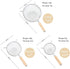 NaDale Set of 3 Stainless Steel Fine Mesh Strainers 4.92"?6.3"?7.87" Strainer Wire Sieve Sifter for Kitchen Tools Gadgets