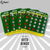 Green Auto Backseat Bingo Pack of 4 Bingo Cards Great For Family Vactions Car Rides and Road Trips