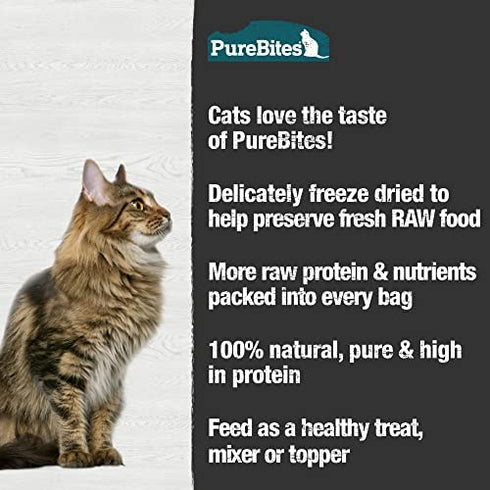 PureBites Minnow Freeze Dried Cat Treats, 1.09Oz | 31G - Value Size
