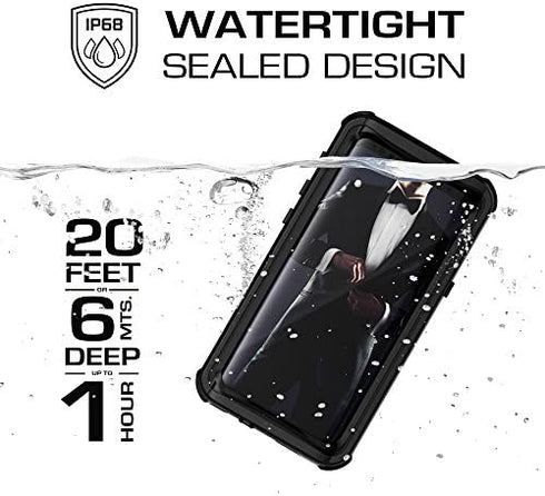 Ghostek Nautical Galaxy S9 Waterproof Case with Screen Protector Extreme Heavy Duty Protection Slim Rugged Shockproof Full Body Underwater Watertight Seal Cover for 2018 Galaxy S9 (5.8 Inch) - (Black)