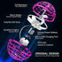 AMERFIST Flying Orb Ball Toys Cosmic Globe Boomerang Hover Ball Galactic Fidget Spinner Hand Drone Orbit Magic Cool Stuff Birthday for Boys Girls Teens 6-10+ Year Old Outdoor(Pink)