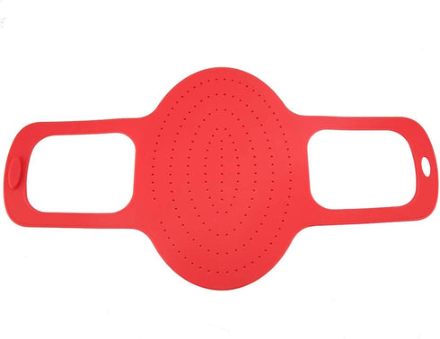 Turkey Lifter Food Grade Silicone Reusable Heat Resistant Non Stick Chicken Turkey Meat Lifter Mat Baking Pan Kitchen Tool(Red)