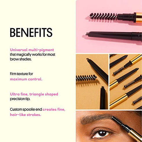 Winky Lux Uni-Brow Precision, Brow Pencil and Eyebrow Makeup for All Brow Shades, Blonde Eyebrow Pencil and Black Eyebrow Pencil, Eyebrow Color