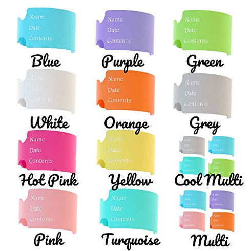 The Original Write and Reuse Baby Bottle Labels for Daycare (Pink)