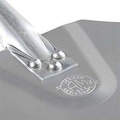 "American Metalcraft 2512 26"" Aluminum Pizza Peel with 10"" Wood Handle, 12"" x 14"" Medium Blade", Silver