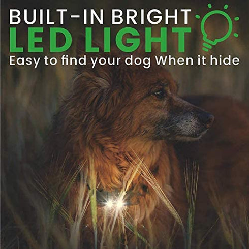 FunniPets Dog Training Collar, Dog Shock Collar with LED Light 2600ft Remote Range Waterproof Shock Collar for Small Medium and Large Dogs with 4 Training Modes (Only 1 Receiver Included)