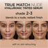 L'Oreal Paris True Match Nude Hyaluronic Tinted Serum Foundation with 1% Hyaluronic acid, Light 2-3, 1 fl. oz.