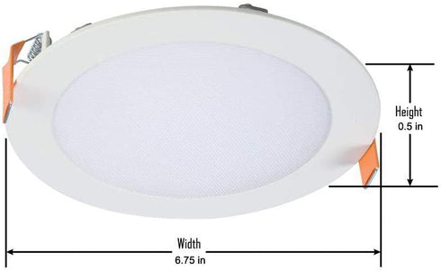 HALO HLB6 3000K Color Temperature New Construction or Remodel Canless Recessed Integrated LED Kit, White, 6 in.