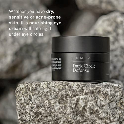 Lumin - Dark Circle Repair Set - Skin Care Kit for Men - Dark Circle Defense, Charcoal Face Wash, Moisturizer - Helps with Tired Eyes, Dark Spots, Uneven and Dull Skin - 2 Month Supply