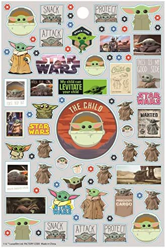 Baby Yoda Star Wars The Mandalorian Sticker Book Pack - Over 300 Stickers