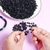 6500pcs Black Flat Round Polymer Clay Spacer Beads for Jewelry Making 6mm Polymer Clay Disc Beads for Bracelets Necklace Earring DIY Craft Making (Black, 6mm)