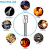 Leejie Lighter Electric Lighter Candle Lighter Rechargeable USB Lighter Arc Grill Lighter with LED Lighting for Candle Camping BBQ (Rose Gold)