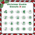 Leesgel 20pcs Christmas Cookie Stencils Stencil, Christmas Cookie Decorating, Royal Icing Tools for Cookies Cake Coffee Cookie Stencils Templates Holder Cookie Decorating Supplies