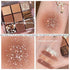 AMY'S DIARY Dark Brown EyeShadow Palette, Copper Eyeshadow glitter brown matte Shimmer Makeup Eyeshadow Pallet,Hazel Eyes Eyeshadow Palette ,smokey eye eyeshadow palette waterproof Long Lasting(C)