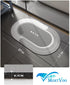 MontVoo-Bath Mat Rug-17"x27" Innovative Bathroom Rug Mat Super Absorbent Quick Dry Rubber Backed Dirt Resistant Bath Rugs Mats for Bathroom Non Slip Gray Bathroom Rug for Shower Sink Bathtub