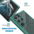 Casus Shockproof Designed for Samsung Galaxy S22 Ultra Case Clear Translucent Hard Back with Soft Bumper Edge Slim Protective Thin Phone Cover Compatible for Samsung S22 Ultra 5G Case (Green)
