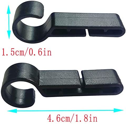 10 Pcs Helmet Clips for Headlamp,Headlamp Hook,hard hat Light Clip,Helmet Clip,Hard Hat Accessory Easily Mount Headlamp on Narrow-Edged Helmet