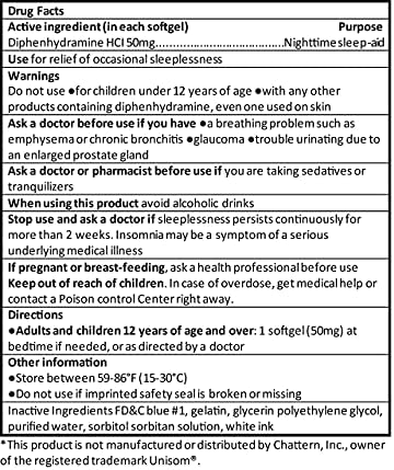 RXZELL Sleep Aid, Diphenhydramine HCl 50mg, 220 Softgels - Fall Asleep Faster, Deeper Restful Sleeping, Non Habit-Forming