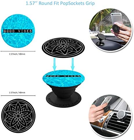 Metal Plate for Phone Car Magnetic Mount 6 Pack,Magnet Holder Disc Replacement Case Sticker with 3M Adhesive for iPhone Magnets Cradle-less Mounts Cell Phone Mini Tablet GPS Stand 2 Rectangle 4 Circle