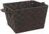 Whitmor Woven Strap Storage Tote, Liner, Espresso Shelf Basket, Small W