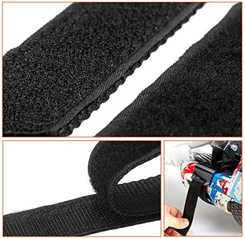 8 Pieces Adjustable Hoverboard Replacement Straps Hook and Loop Fastening Hoverboard Cable Hoverboard Replacement Straps for Kart Accessories Self Balance Scooter (27.6 Inches)