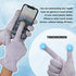 MIG4U Moisturizing Beauty Gloves Touchscreen Overnight Sleeping Glove for Women Dry Hands, Nighttime Lotion, Eczema, SPA, Cosmetic Treatment, Grey Purple 1 Pairs Size l/XL