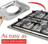 50 PACK Aluminum Foil Square Stove Burner Covers Range Protectors Bib Liners Disposable Gas Burner Bibs Gas Top Liner Stove Easy Clean - (8.5" Square) from Spare