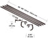 Umbra 1005892-797-REM Twilight Double Curtain Rod Set Wrap Around Design is Ideal for Blackout or Room Darkening Panels, 48-88 Inch (122-224cm), Dark Bronze