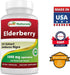 Best Naturals Elderberry Sambucus Nigra 5000mg Equivalent 120 Veg Capsules