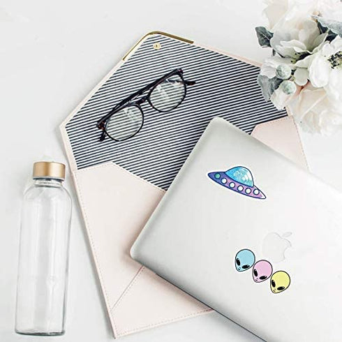 CHNLML Cool Sticker 50pcs Random Music Film Vinyl Skateboard Guitar Travel Case Sticker Door Laptop Luggage Car Bike Bicycle Stickers (Not Random) (Alien Style)