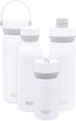 BUILT Cascade Water Bottle, 18 ounces, White
