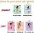 Outus 9 Pieces Girls Room Decor Black Girl Wall Painting Art Decor Motivational Black Girl Posters Girls Bedroom Motivational Art Paint for Kids Teen Girls Room Wall Decorations,Unframed, 8 x 10 Inch