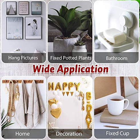 1000 Pieces Clear Sticky Putty Removable Round Putty 2 Sizes Double-Sided Stickers Round Adhesive Sticker for Decorations Wall Metal Glass Wood