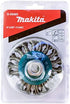 Makita 1 Piece - 4 Inch Knotted Twist Wire Wheel Brush for Grinders - Heavy-Duty Conditioning for Metal - 4" x 5/8-Inch | 11 UNC
