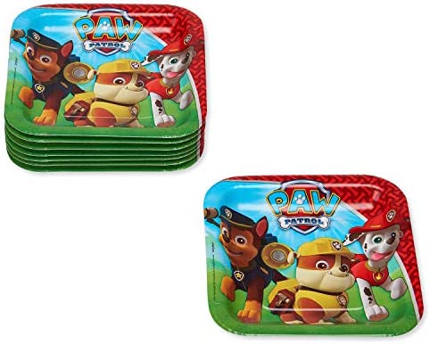 American Greetings Paw Patrol Party Supplies, Paper Dessert Plate (8-Count)