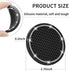 Car Coasters, 4 Pack Universal Vehicle Bling Car Coaster, COCASES Crystal Rhinestone Coaster For Cup Holders, Car Interior Accessories 2.75'' Silicone Anti Slip Car Coasters For Women ( Black )