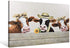 Seven Wall Arts Cow Wall Décor Farmhouse Canvas Wall Art Rustic Cow Picture Print Country Farm Animal Dairy Cattle with Yellow Sunflower Artwork for Kitchen Bathroom Bedroom Living Room Home Decor Ready to Hang 12"x16"