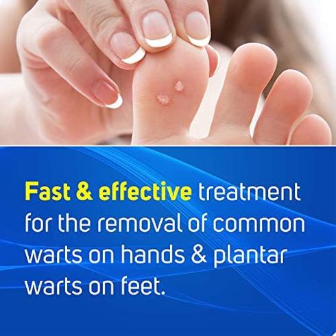 Care Science Wart Remover Freeze, 8 Applications | 1-Step Cryogenic Wart Removal for Common Warts on Hands, Elbows, & Knees or Plantar Warts on Feet
