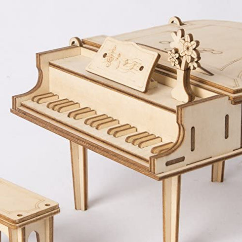 ROBOTIME 3D Laser-Cut Puzzle Grand Piano Model Kits DIY Arts & Crafts Great Gift Toys
