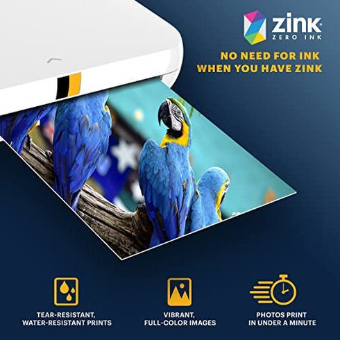 Kodak 2"x3" Premium Zink Photo Paper (50 Sheets) Compatible with Kodak Smile, Kodak Step, PRINTOMATIC, 50 count (Pack of 1)